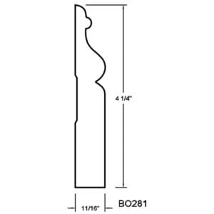 Plinthe 4 1/4