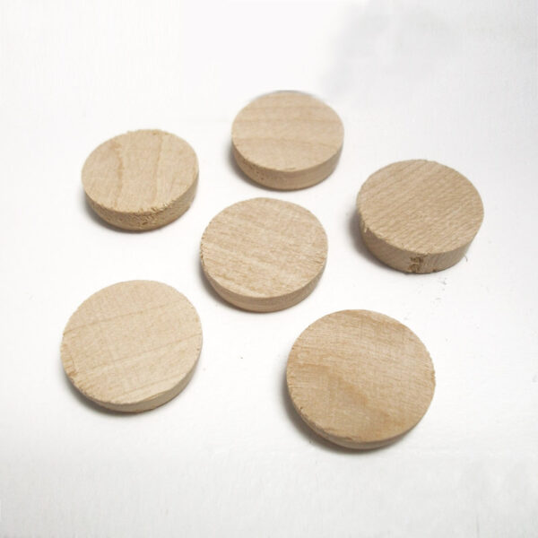 Hardwood Buttons 1"
