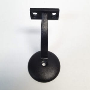 Support de rampe en métal noir texturé F05